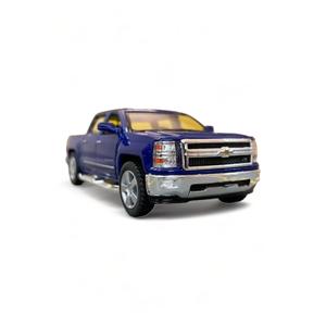Chevrolet Silverado modellino auto in scala 1.36 con licenza Pull Drop portiera apribile blu
