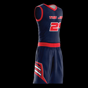 Uniforme de Baloncesto de la Mejor Calidad, 100% Poliéster, Hecho a Medida con Nuevo Diseño y Característica Transpirable para Uniformes Deportivos - Product Image 5