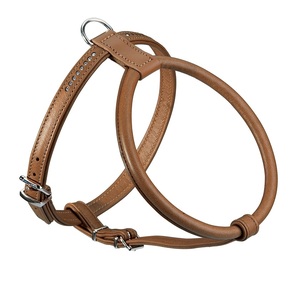 Adjustable Leather <b>Dog</b> Harness Suitable For Daily Walking Obedience Training Hiking And Outdoor Adventures - Product Image 1