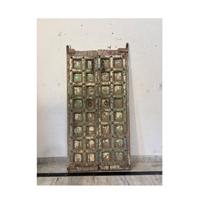 Paneles de Puerta de Madera Maciza Antiguos con Marco Tallado a Mano, Ecológicos, para Dormitorio, Comedor, Cocina, Sala de Estar, Muebles para el Hogar - Product Image 1
