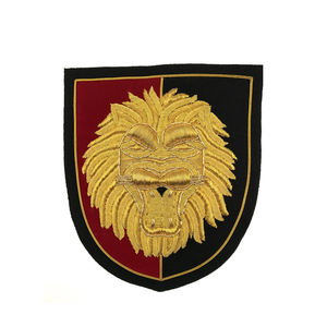 Insignias Bordadas con Hilo Metálico Personalizadas de Última Moda para Hechas a Mano / Insignias Bordadas de Diseño Moderno y a la Moda al por Mayor - Product Image 4
