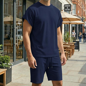 Men's Solid <b>Color</b> <b>Shirt</b> and Shorts Set Summer Outfits Fashion Street And Casual Wear Short Sleeve Suit for Men Two Piece Set - Product Image 6