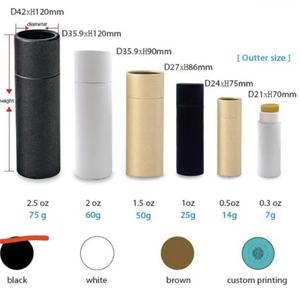 Tubo de Papel Desodorante Personalizado, Tubo de Papel Kraft Biodegradable, Fábrica de Envases - Product Image 4