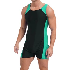Combinaison de lutte personnalisée pour hommes, combinaison de compression flexible, une pièce, vêtements de musculation, vêtements de sport - Product Image 2