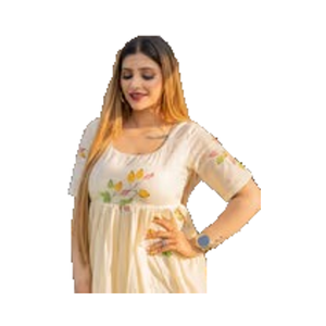 Indien Vintage Style femmes robe main bloc Floral imprimé coton à la mode décontracté été porter respirant doux Logo naturel - Product Image 1