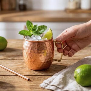 Metal Ceramic <b>Copper</b> Mug Set Premium <b>Copper</b> Ceramic <b>Cups</b> - Product Image 3