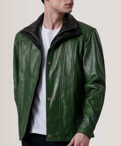 <b>Cheap</b> Price New Arrival Men's Casual Leather <b>Jackets</b> <b>Winter</b> Stand Collar Zipper Front Customized Colors Waterproof Breathable - Product Image 4