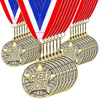 Médaille de reconnaissance sportive promotionnelle en métal doré personnalisée, avec ruban de 2 pouces, pour récompenses de vainqueurs, vente en gros, OEM, logo personnalisé
