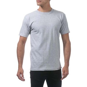 T-shirt homme gris de haute qualité, col rond, tissu extensible, personnalisable, produit vierge, idéal pour la personnalisation. - Product Image 4