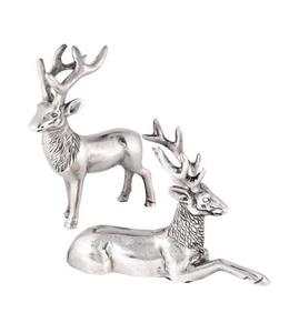 Stylish Metal Reindeer Table Centerpiece Sculpture For <b>Christmas</b> Dining Decoration Luxury Seasonal Home Table Arrangement - Product Image 6
