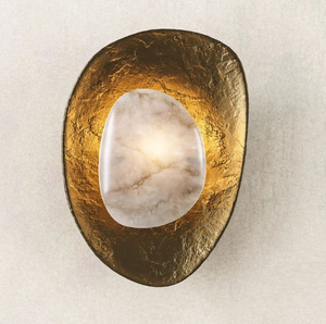 Lámpara Decorativa de Pared con Forma de Hoja, Estilo Contemporáneo, en Hierro con Acabado Dorado, Tamaño Personalizable, para Decoración de Sala de Estar e Iluminación del Hogar - Product Image 2