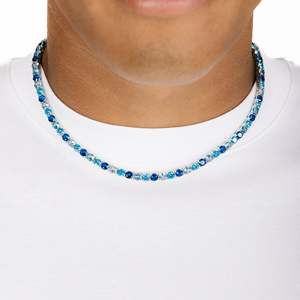 Collier en argent 925 avec moissanite, chaîne tennis sertie clos, plaqué or 18 carats, style hip-hop, unisexe, pour usage quotidien - Product Image 5