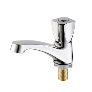 Grifo de Lavabo al por Mayor, Monomando de Agua Fría para Baño, con Perilla Hexagonal Cromada de ABS y Rosca de Latón, KSLA-20 KSN VN - Product Image 1