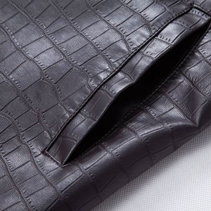 2025 Best Selling Vintage Style <b>Men's</b> Leather <b>Jacket</b> High Quality with Stand Collar for Winter <b>Long</b> Sleeves - Product Image 5