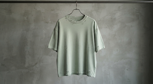 <b>Vintage</b> Washed Blank T-Shirt 100% Cotton Oversized Short Sleeve O-Neck Knitted Eco-Friendly Screen Print Streetwear <b>Tee</b> for Men - Product Image 3
