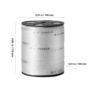Nastro di trazione in poliestere da 5/8'' x 318FT, corda piatta Mule con capacità di trazione di 2200 Lbf, nastro stampato per il tiraggio di cavi, confezione - Product Image 2