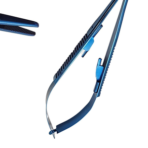 ที่จับเข็มไมโครแบบมืออาชีพ Castroviejo ทำจากสแตนเลส ใช้สำหรับเย็บแผลในศัลยกรรม ชุดเครื่องมือจักษุแพทย์ - Product Image 2