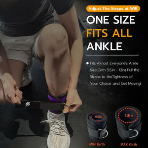 Gym <b>Ankle</b> Straps for Cable Machines Neoprene Material Soft Feature Adjustable - Product Image 4