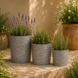 Maceta de Metal galvanizado rústico con moldura de madera, maceta duradera de estilo Vintage, perfecta para jardinería interior y exterior y decoración del hogar - Product Image 5