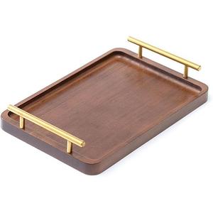 Plateau de service de luxe de qualité supérieure pour la décoration de la maison, matériaux naturels, plateau en bois écologique - Product Image 2