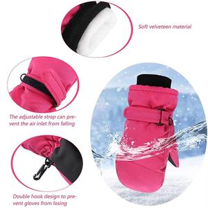 Mitaines de ski de haute qualité, bon marché, imperméables, coupe-vent, respirantes, légères, chaudes, pour l'hiver, en polyester et cuir - Product Image 3