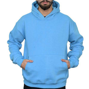 OEM Custom Front Logo Digital Printed Breathable Quick Dry Fleece Fabric Polyester/Cotton Regular Fit Casual Men's Winter <b>Hoodie</b> - Product Image 5