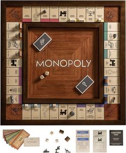 Plateau de jeu de Monopoly rectangulaire en bois éco-responsable fait main, ensemble de jeu de divertissement de haute qualité, vente en gros directe d'usine - Product Image 1