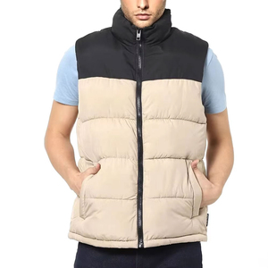 Chaleco Acolchado CLOVIX SPORTS para Hombre, Cuello Alto, Color Sólido, Cierre de Cremallera, Impermeable, Resistente al Viento, Ecológico, Casual, Invierno - Product Image 3
