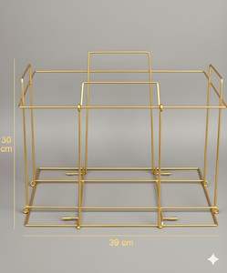 Cesta de Almacenamiento de Metal Negro Premium, Organizador de Alambre Apilable para el Hogar - Product Image 3