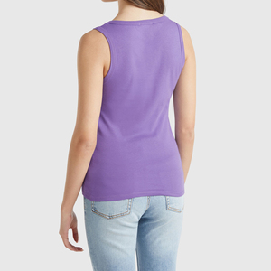 Débardeur de fitness pour femme en tricot, coupe ample, séchage rapide, respirant, option logo frontal, service OEM, vente directe usine - Product Image 2