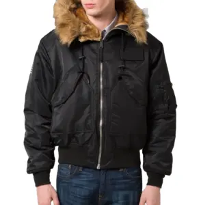 Nouveau blouson bombardier traditionnel Pak unisexe MA-1 Fli ght nouveau blouson bombardier réversible en nylon 100% polyester