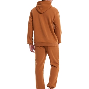 High Quality Sweatpants and Hoodie Set Men Custom Heavyweight Cotton Pullover Hoodie <b>tracksuit</b> for man - Product Image 2