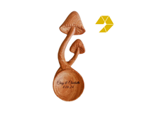Cuillère en bois écologique en forme de branche d'arbre, ustensile en bois fait main, cuillère à café vietnamienne, cuillère en bois avec manche en branche d'arbre, logo personnalisé