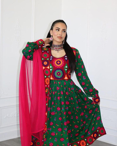Fabricante profesional de vestidos afganos transpirables, ropa étnica tribal kuchi, vestido tradicional afgano para mujeres - Product Image 2
