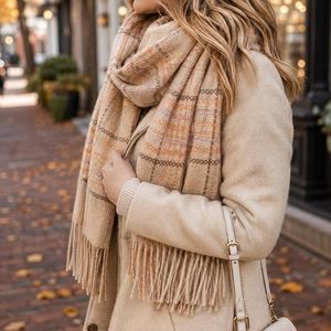 Premium Soft Touch Polyester Women Long Winter <b>Scarf</b> Warm Shawl Durable Lightweight Elegant <b>Wrap</b> for Outdoor Travel Daily Wear - Product Image 2