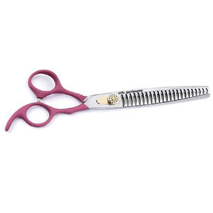 Tijeras de Entresacar Profesionales para Mascotas de 8 Pulgadas, Tijeras de Peluquería Canina de Acero Inoxidable Premium con Mangos Elásticos - Product Image 6