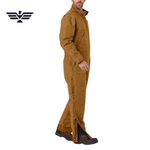 Custom Insulated <b>Waterproof</b> Hi Visibility <b>Work</b> Coverall Unisex Heavy Duty Nylon Winter Industrial Utility Boiler Suit - Product Image 2