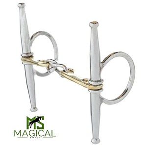 Bocado para Caballo Derby de Alta Calidad, Hecho a Medida, Serie Pro, de Plata Alemana y Acero Inoxidable, Disponible en Todos los Tamaños - Product Image 4
