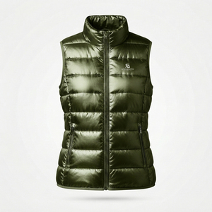 Gilet matelassé pour femme en gros – Tissu de qualité, rembourrage chaud, designs personnalisés, coupe confortable, vêtement d'hiver sans manches, matelassage uni - Product Image 4