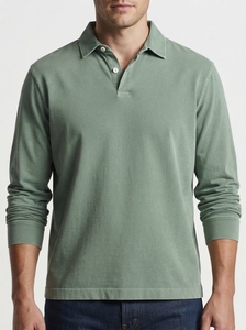 <b>Men's</b> Long Sleeve Solid Color Knitted <b>Polo</b> <b>Shirt</b> Casual Regular Fit <b>Red</b> Collared Design 2027 - Product Image 2