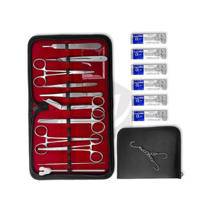Kit de laparotomie chirurgicale pour étudiants, 18 pièces, pour la pratique de la suture, ensemble d'aide à l'apprentissage pour laboratoire d'anatomie scolaire - Product Image 6