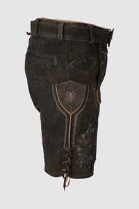 Pantalons courts en cuir véritable pour hommes, vêtement allemand, en cuir véritable, nouvelle collection - Product Image 3