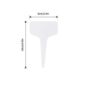 100pcs étiquettes en plastique de type T 6X10cm étiquettes de jardin de pépinière pour pots de pépinière 6X10cm - Product Image 3