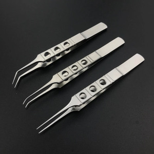 JAMSO INDUSTRIES Dovetailed Tweezers Platforms Ophthalmic Micros Forceps <b>Model</b> JI-3353 CE Certified Class I Surgical <b>Kit</b> - Product Image 3