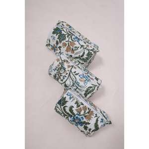 Pochette à maquillage en coton à imprimé floral, pochette cosmétique faite à la main, trousse de toilette à fermeture éclair, organiseur de voyage floral - Product Image 6