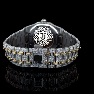 Reloj Mecánico de Acero Inoxidable de Lujo con Incrustaciones de Moissanita en Oro Rosa de Excelente Calidad para Tiendas de Moda, Regalos y Reventa Disponible - Product Image 5