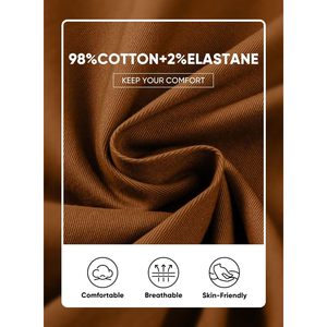 2025 Pantalones chinos informales para hombre, pantalones cónicos de algodón 100% con bolsillos y decoraciones con cremallera, logotipo personalizable - Product Image 6