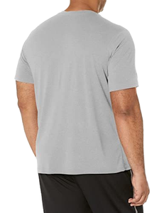 Camisetas esenciales de tela suave para el día a día, camisetas informales con cuello redondo para hombre, camisetas lisas de algodón de manga corta - Product Image 2