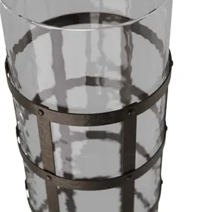 Vase à fleurs en métal moderne haut de gamme pour les espaces de vie, vase à fleurs en métal design tendance mondiale pour la décoration intérieure - Product Image 4