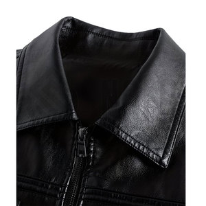 Veste en cuir élégante pour homme, couleur personnalisée, 100% cuir, veste homme sur mesure, vestes en cuir slim, design hiver - Product Image 4